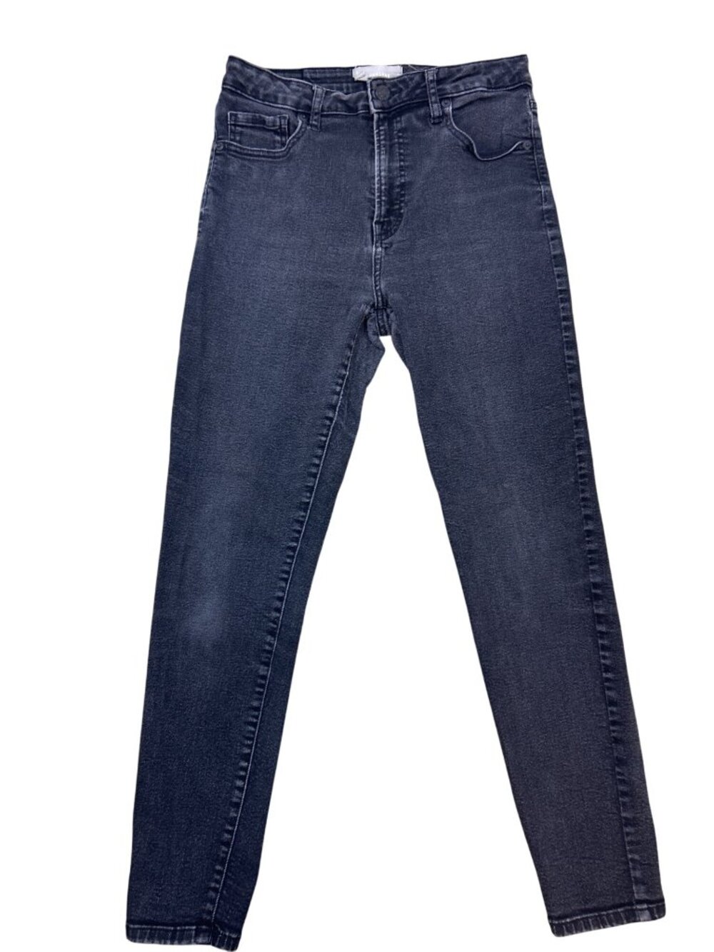 Everlane Curvy High Rise Skinny Jeans Women's 28 Black Stretch Denim MInimalist